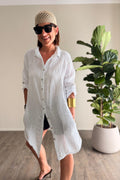 MAXI CAMICIA LINO